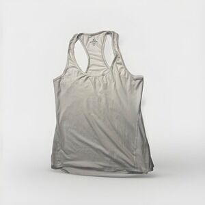 Athleta White Racerback Sleeveless Tank Top Scoop Neck Stretch Size M